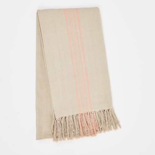 Weaver Green throw ANTIBES Coral