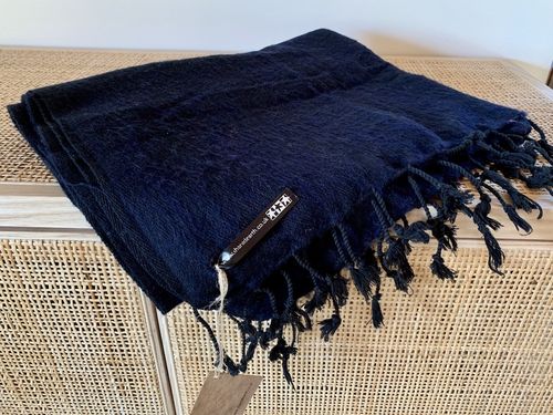 Woollen shawl NEPAL blue-black